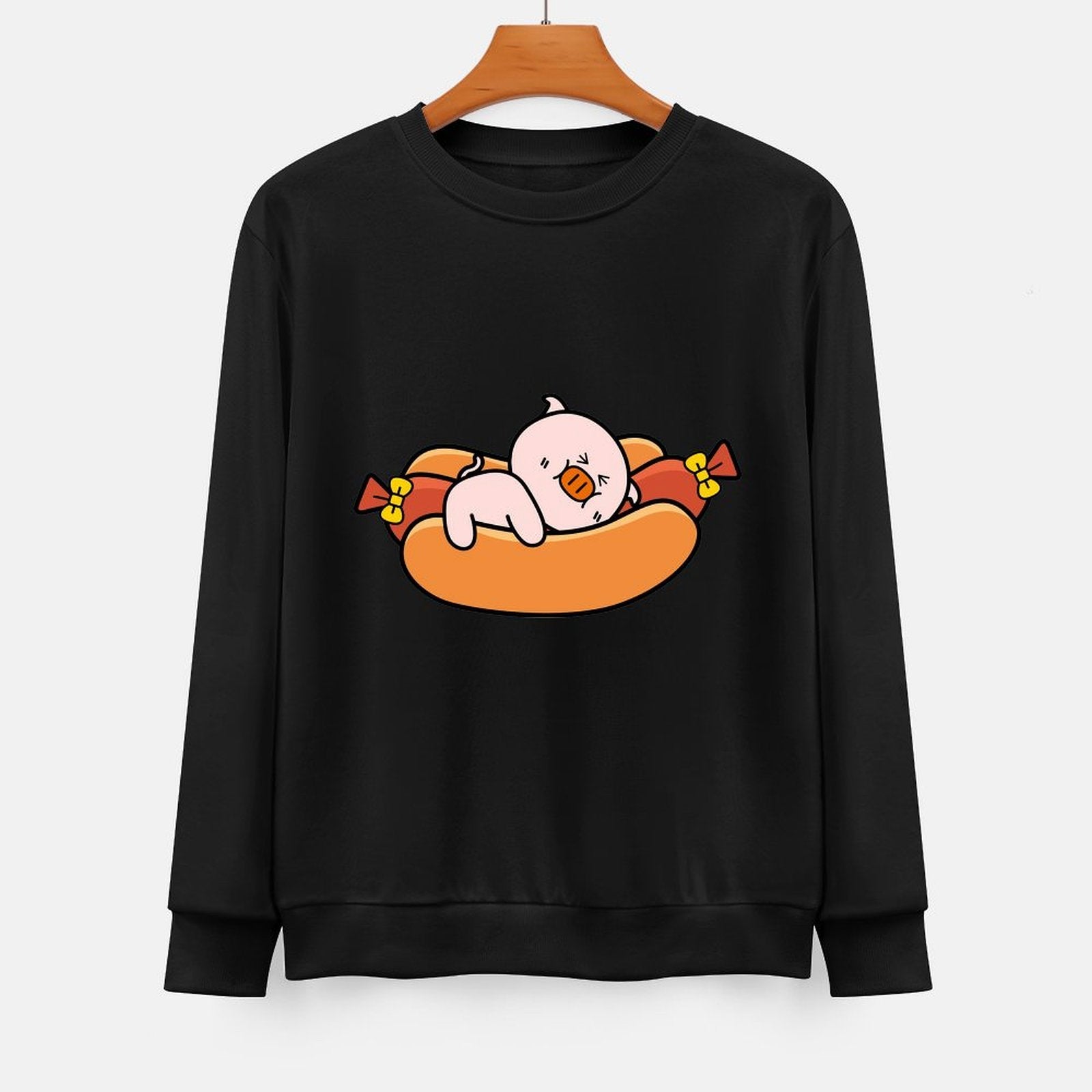 Front Patterned Long Sleeve TopCleanCut TimelessStyle